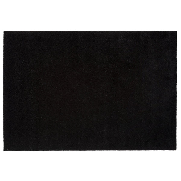 FLOOR MAT 90 x 130 cm - UNI COLOUR/BLACK