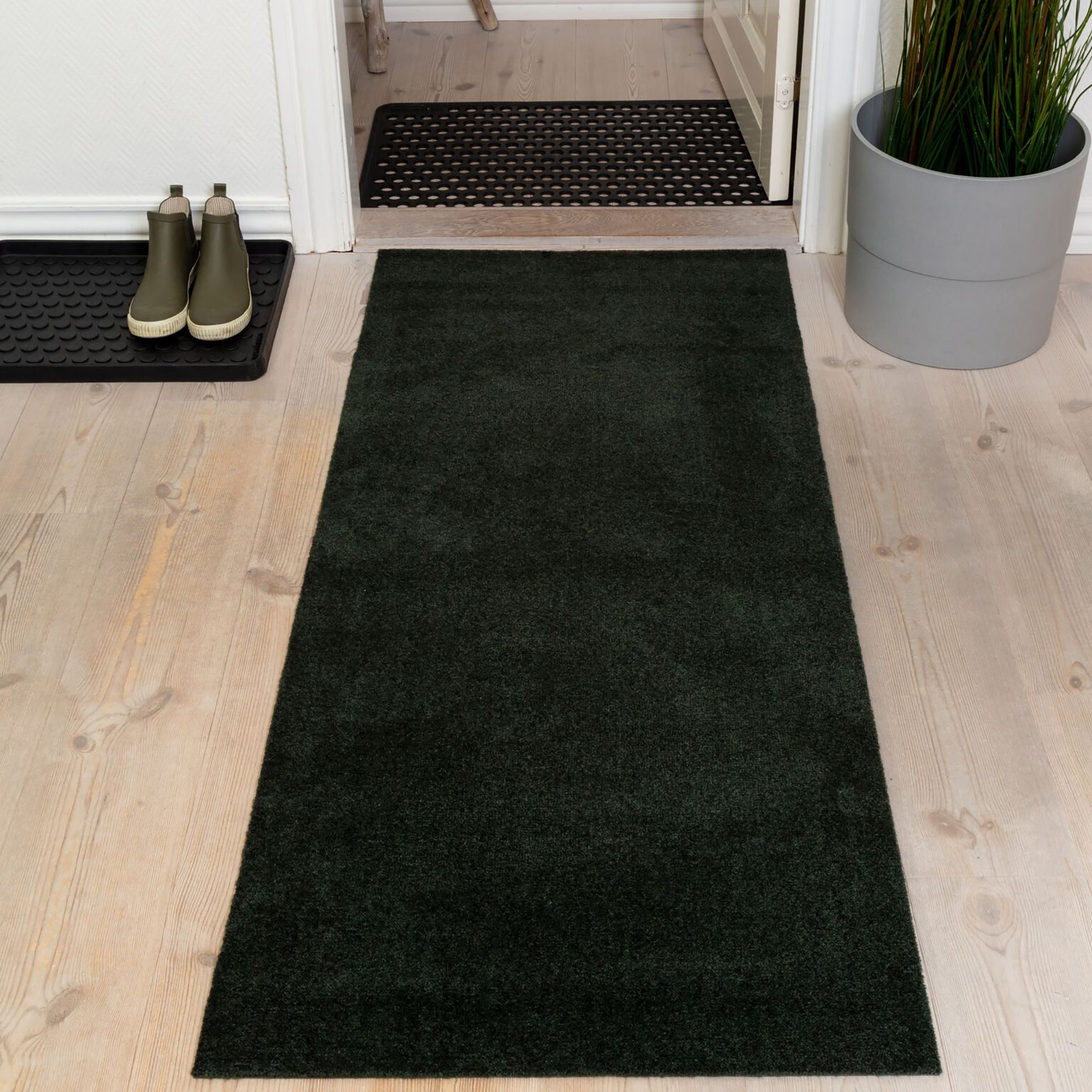 GULVMÅTTE 67 x 120 cm - UNICOLOR DARK GREEN