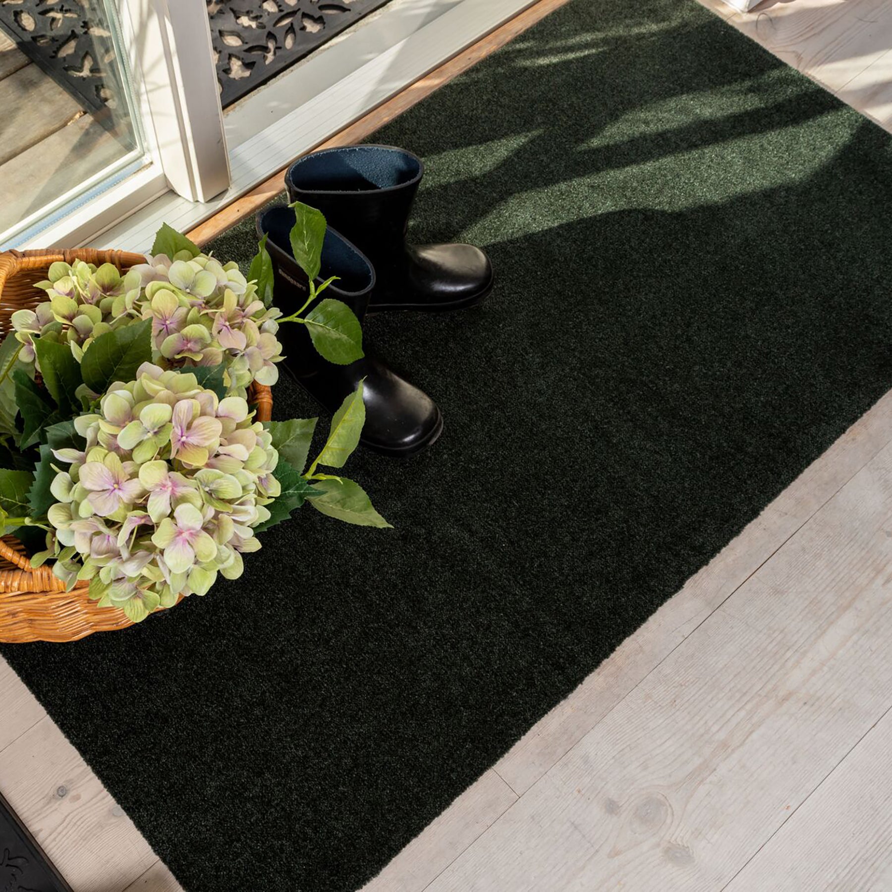 GULVMÅTTE 67 x 120 cm - UNICOLOR DARK GREEN