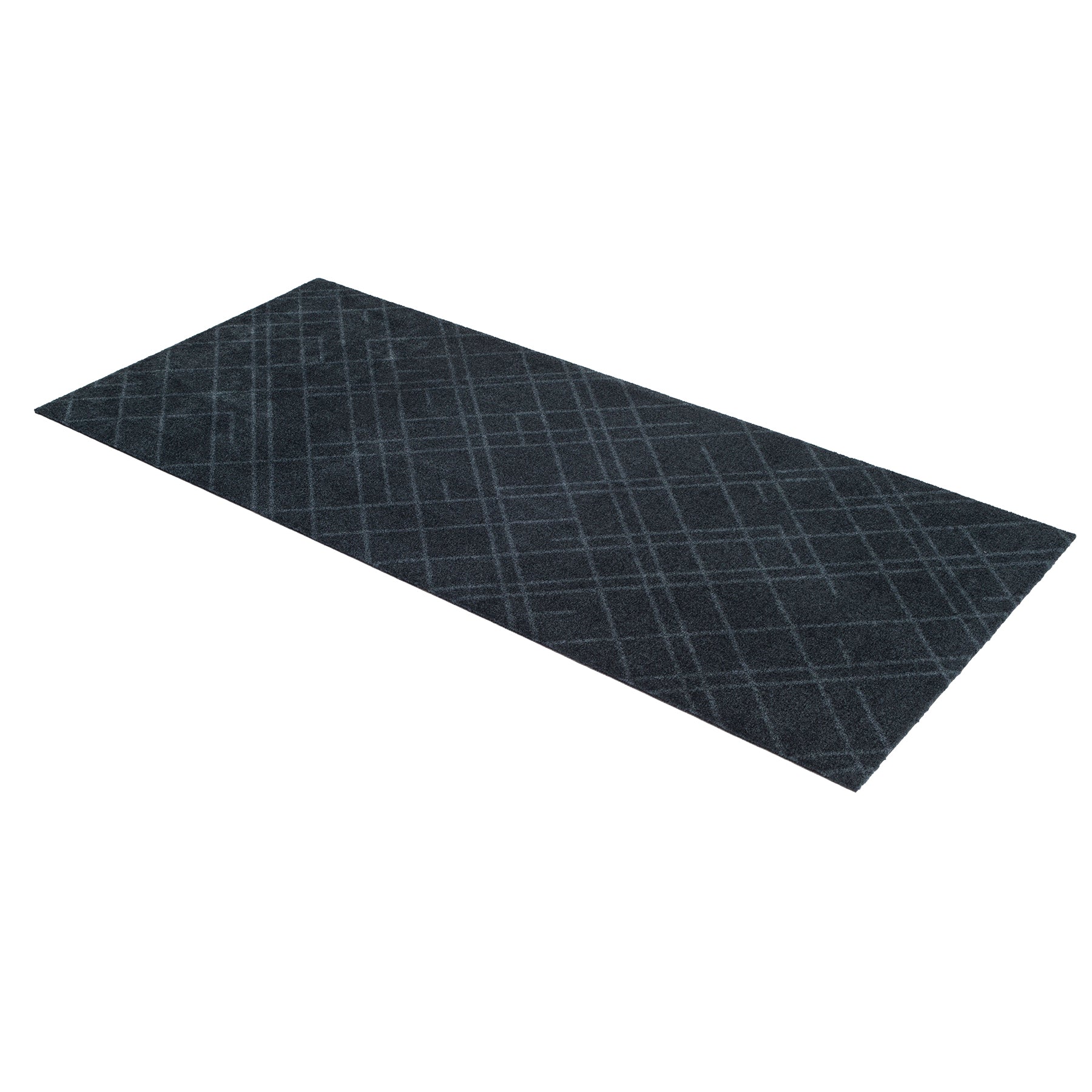 50% - GULVMÅTTE 67 x 150 CM - LINES DARK GREY