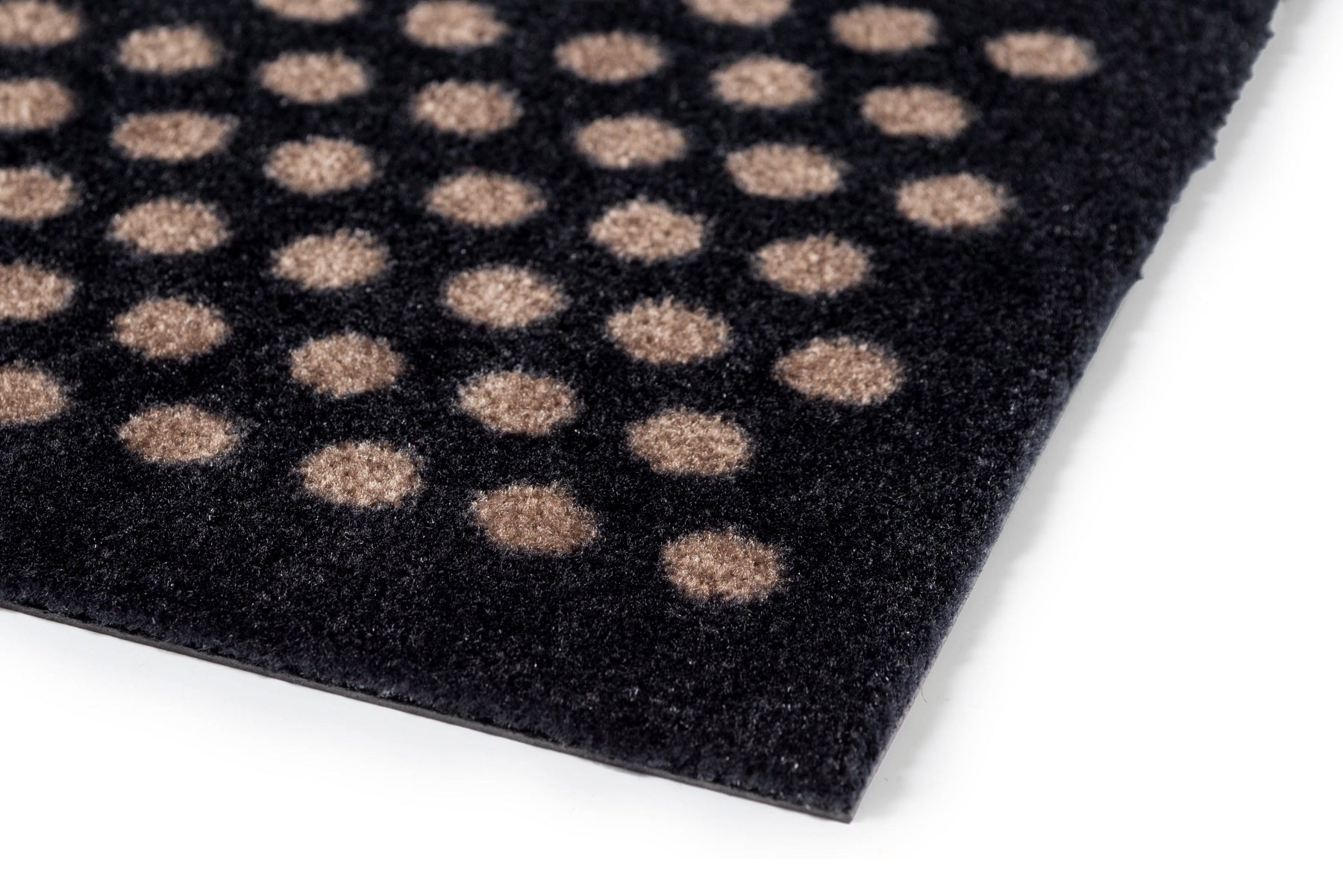 TÆPPE 110 x 200 CM - DOT SORT/SAND