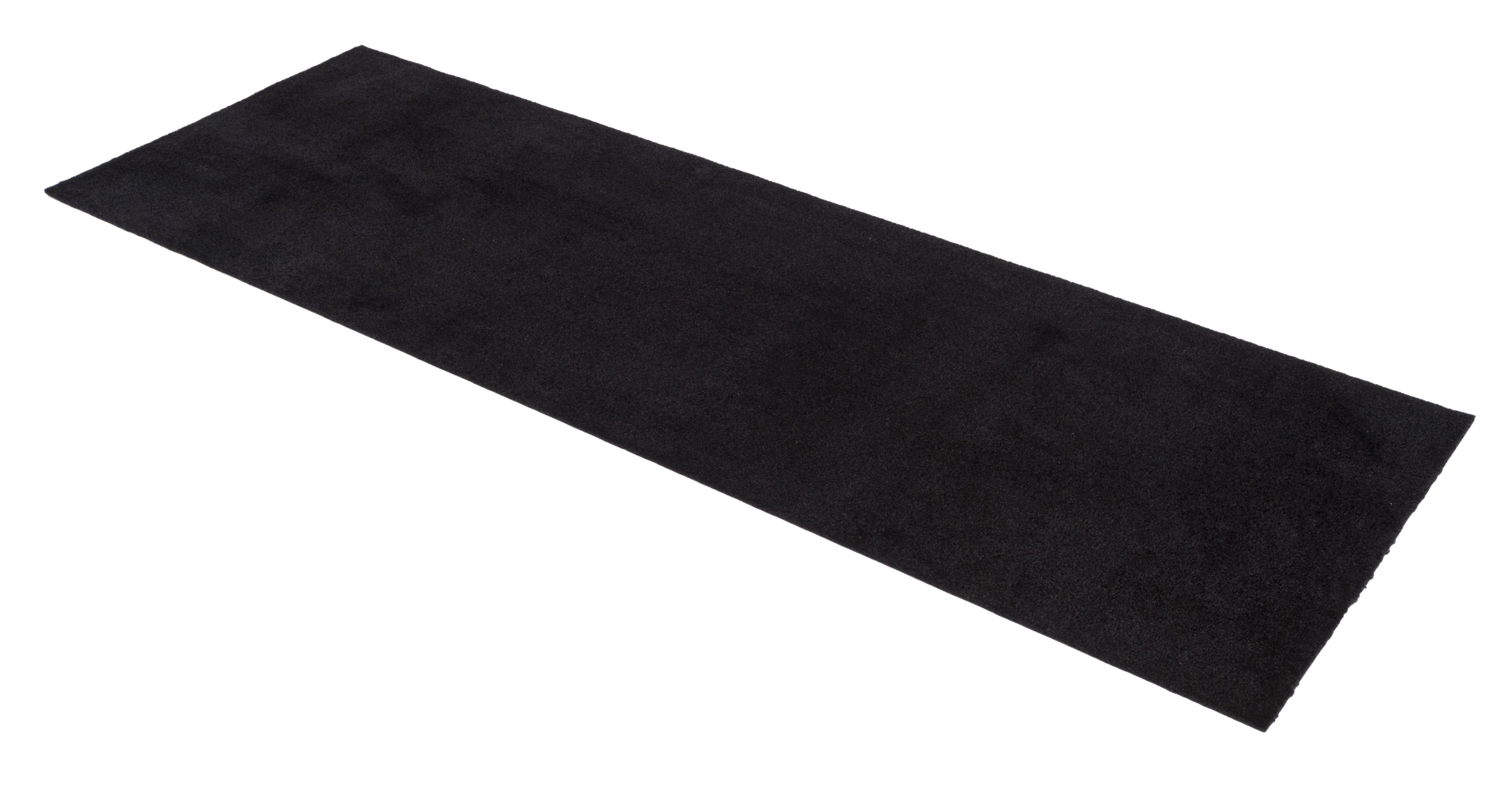TÆPPE/MÅTTE 90 x 200 CM - UNICOLOR SORT