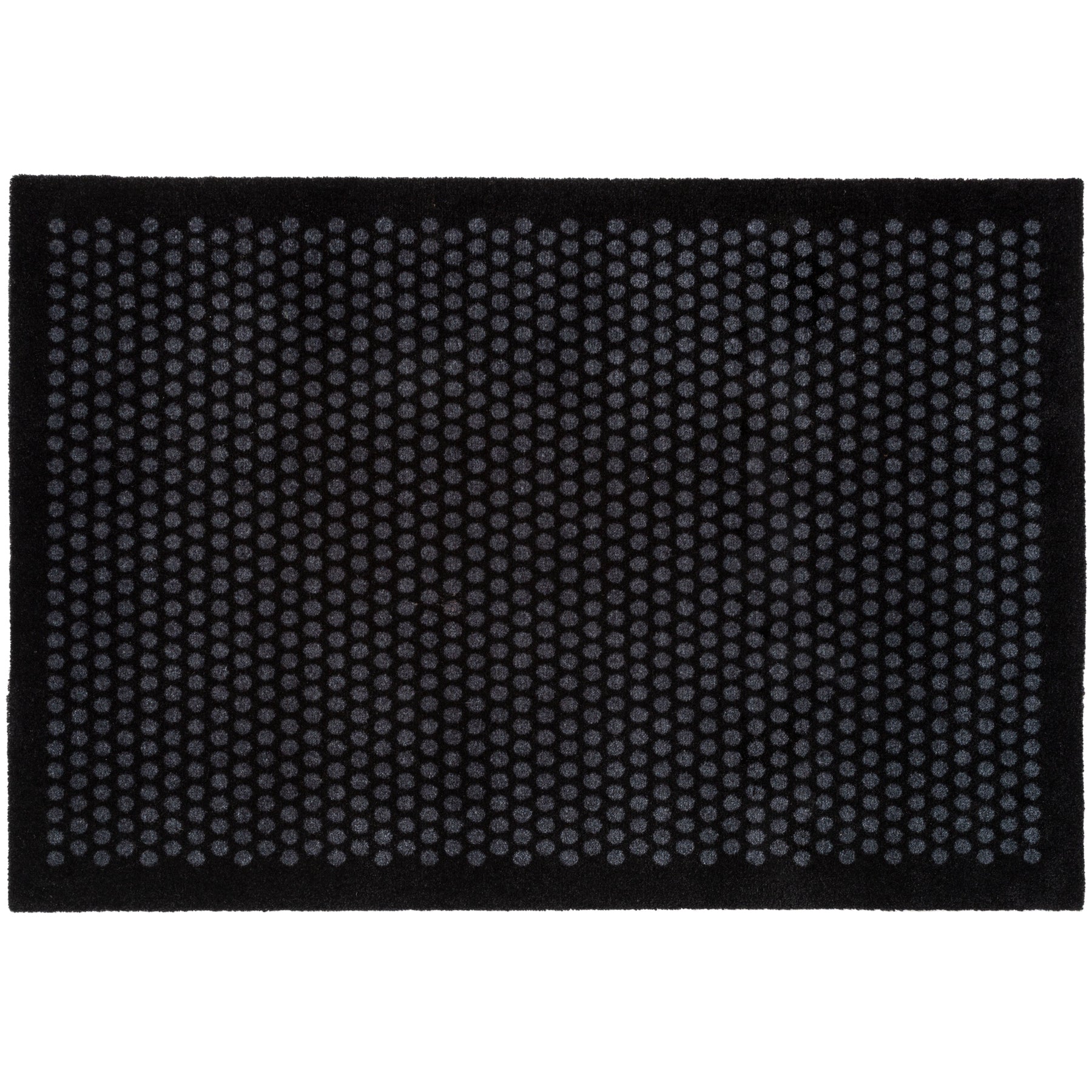 GULVMÅTTE 90 x 130 CM - DOT SORT/GRÅ