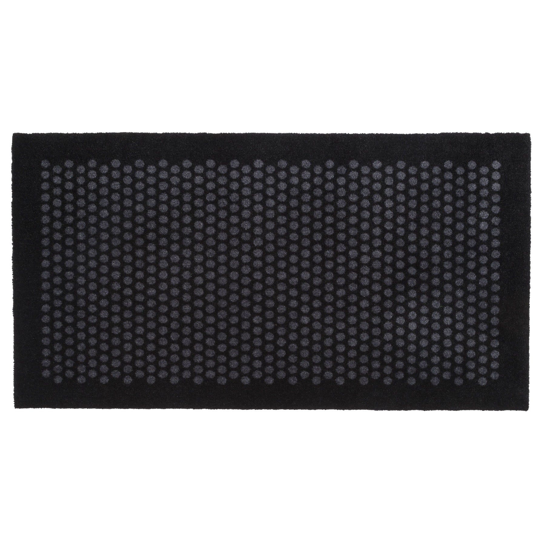 GULVMÅTTE 67 x 120 CM - DOT SORT/GRÅ