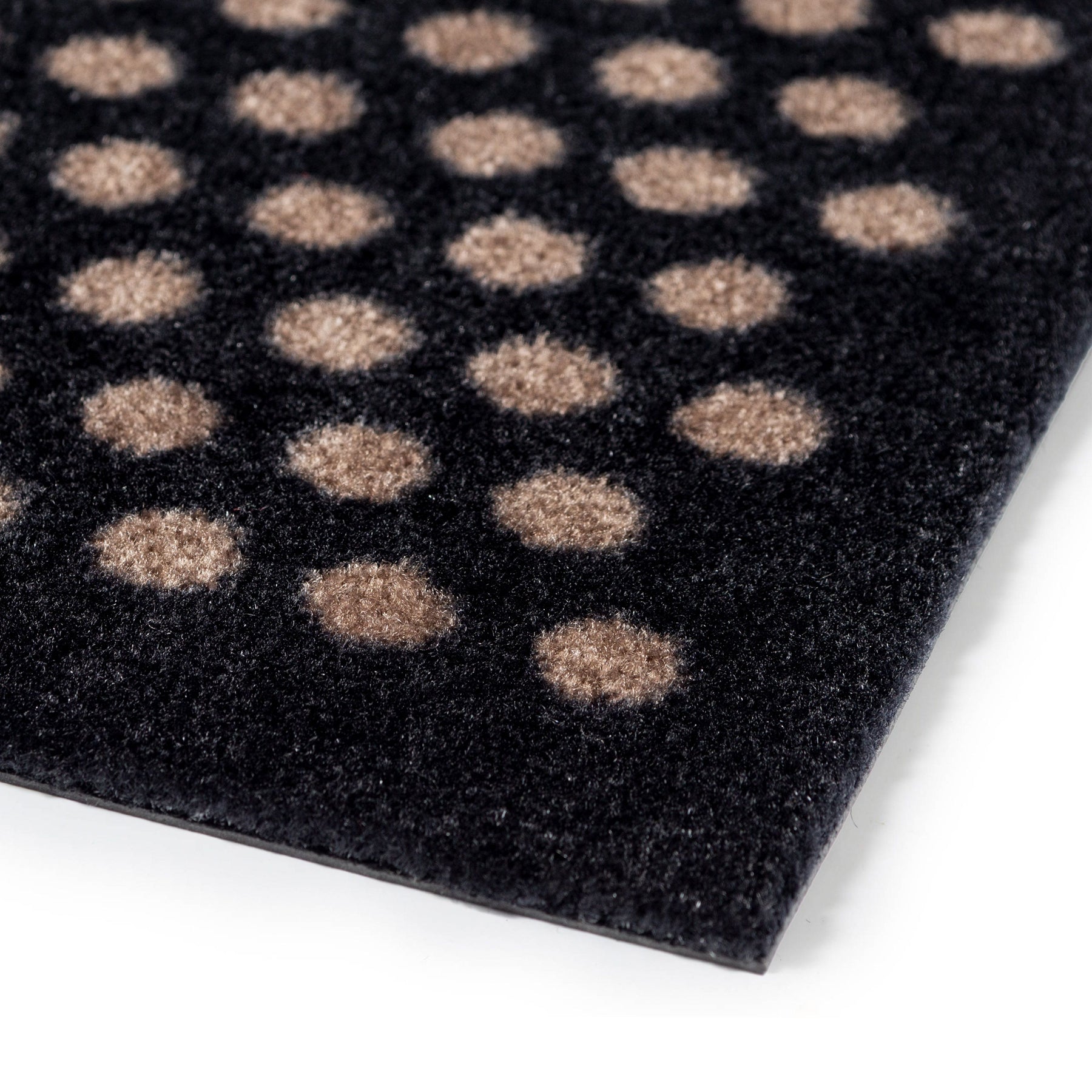 TÆPPE/MÅTTE 67 x 120 CM - DOT SORT/SAND