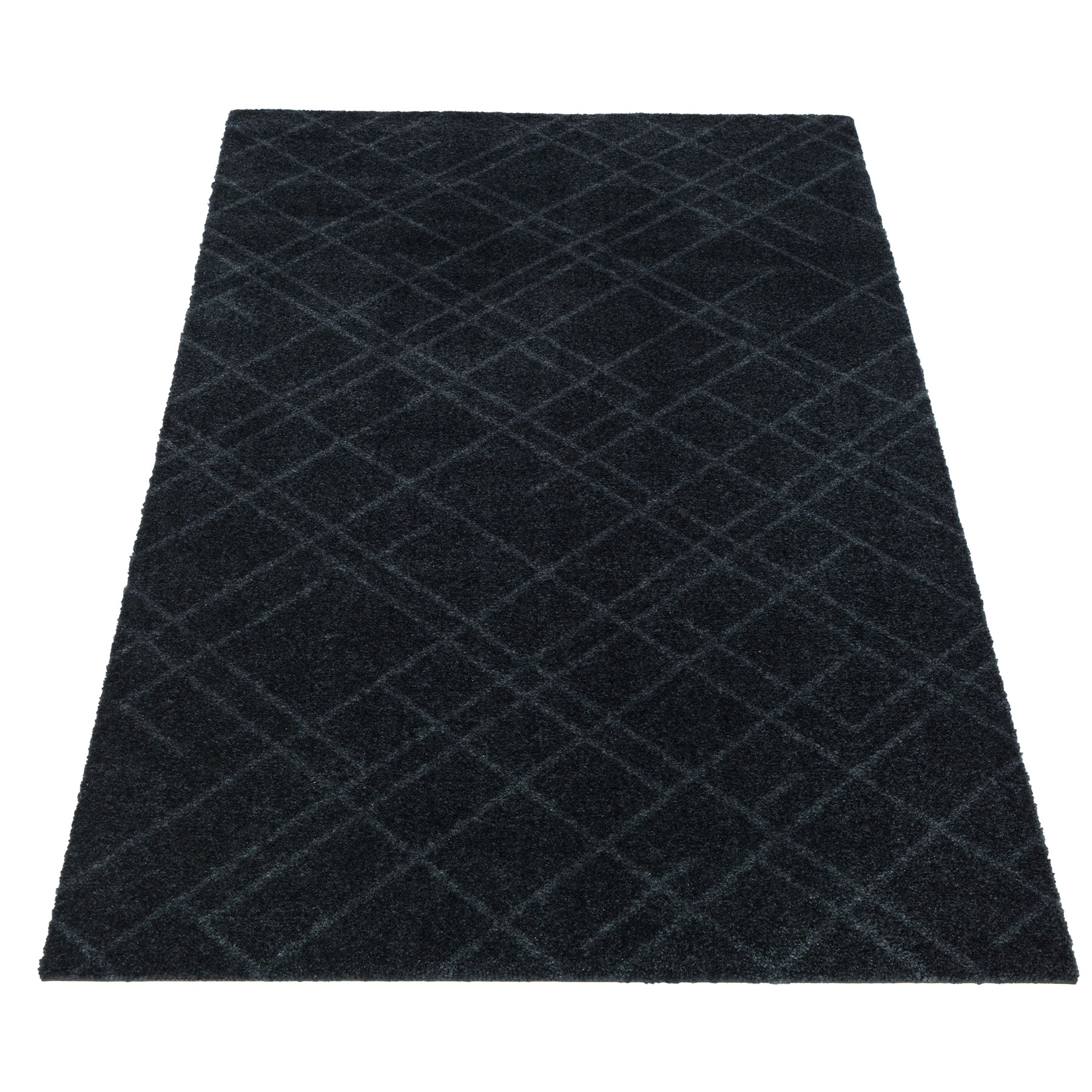 50% - GULVMÅTTE 67 x 120 CM - LINES DARK GREY