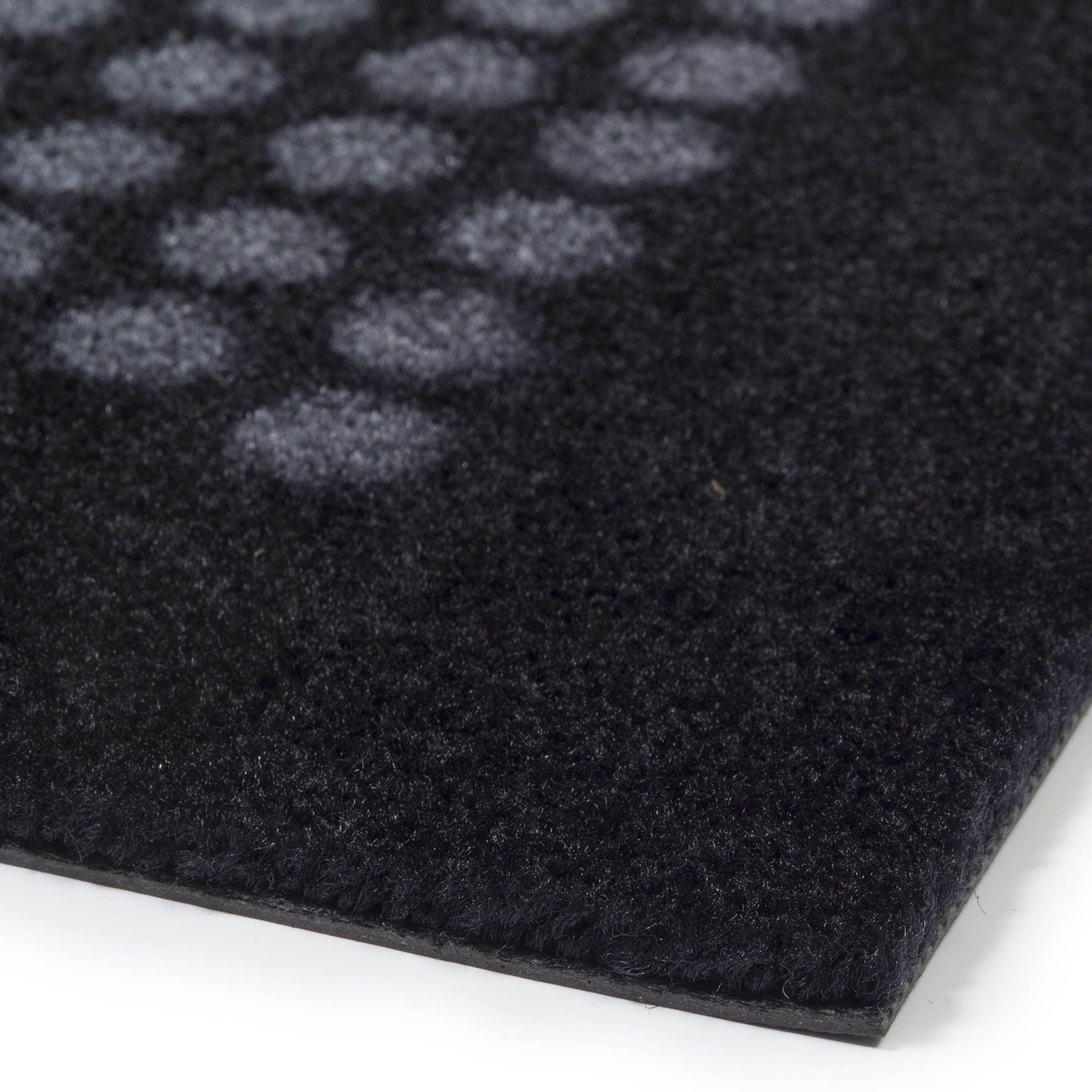 GULVMÅTTE 60 x 90 CM - DOT SORT/GRÅ