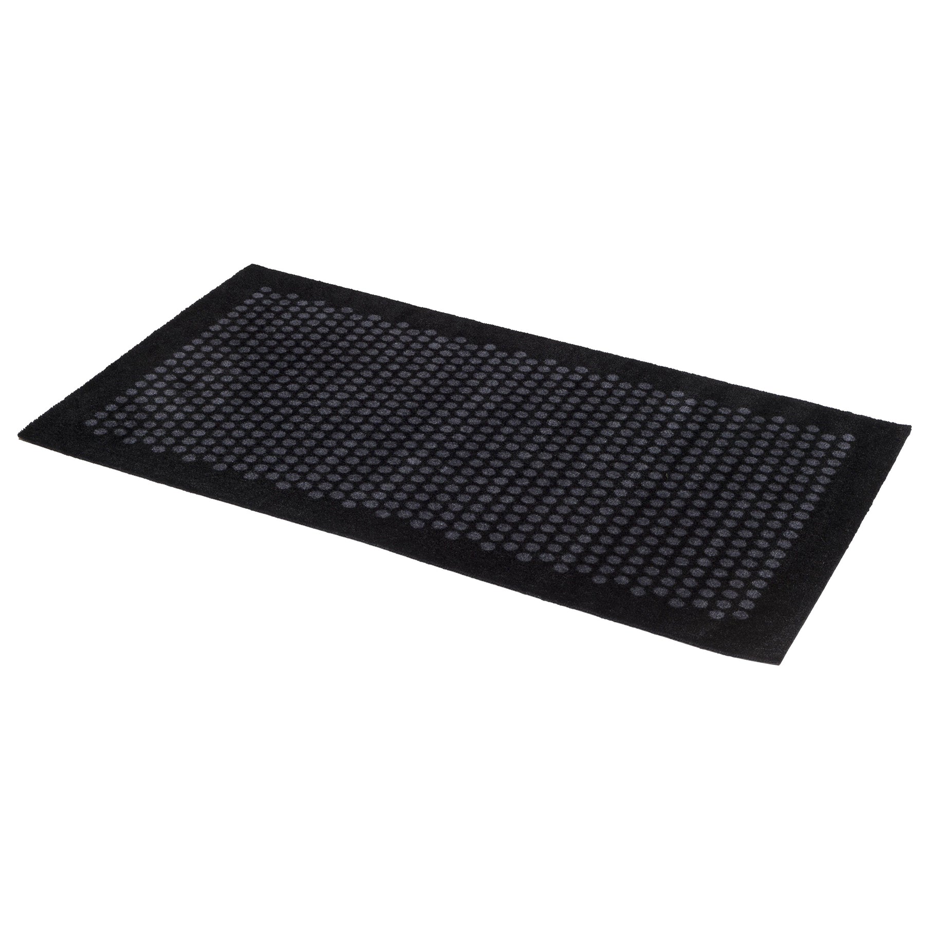 GULVMÅTTE 67 x 120 CM - DOT SORT/GRÅ