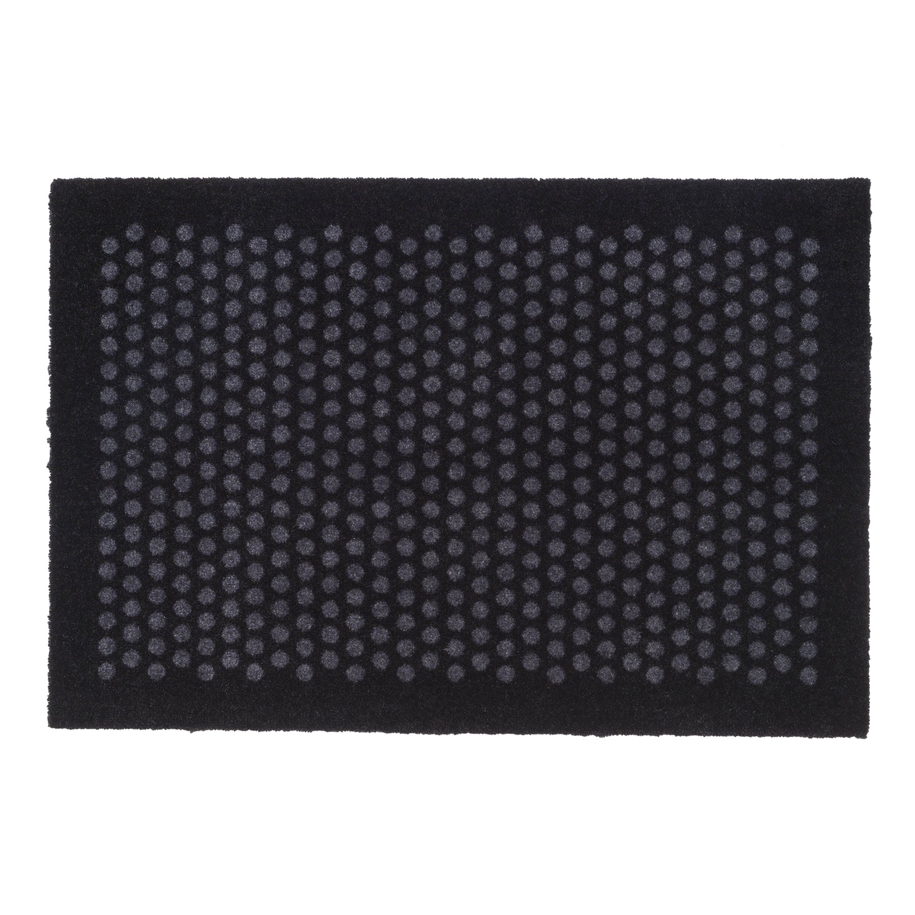 GULVMÅTTE 60 x 90 CM - DOT SORT/GRÅ