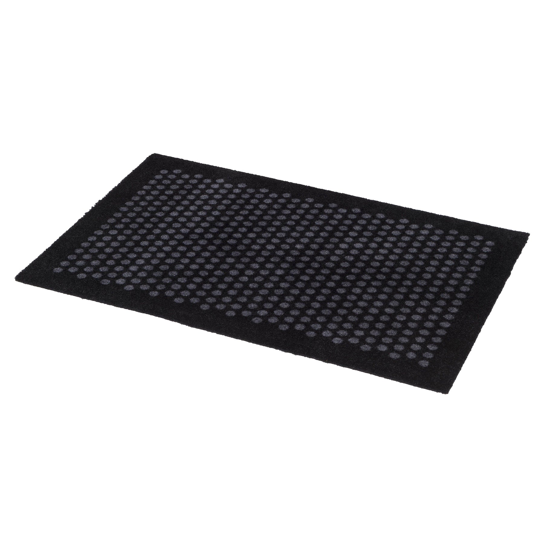 GULVMÅTTE 60 x 90 CM - DOT SORT/GRÅ