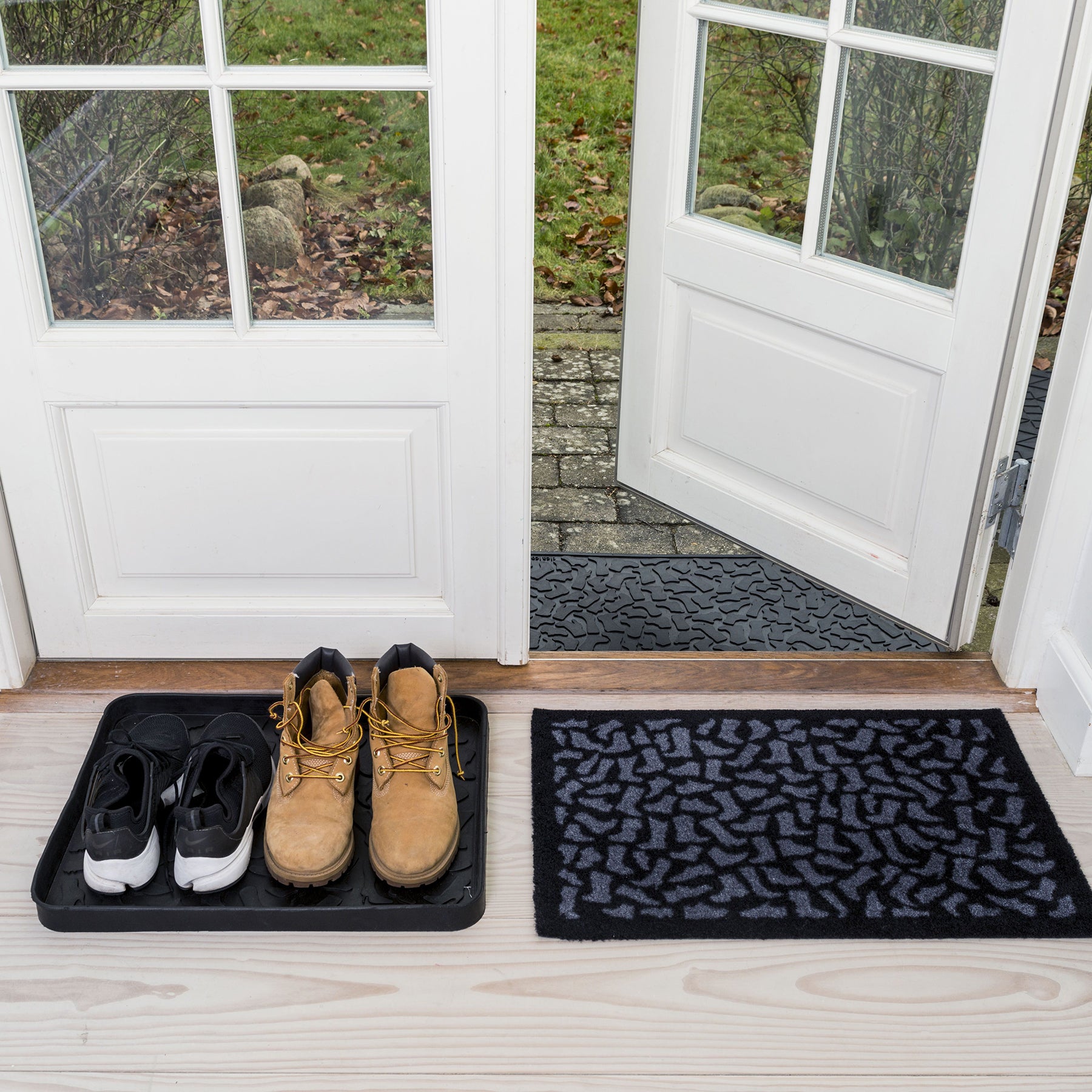 50% - GULVMÅTTE 40 X 60 cm - FOOTWEAR/BLACK GREY