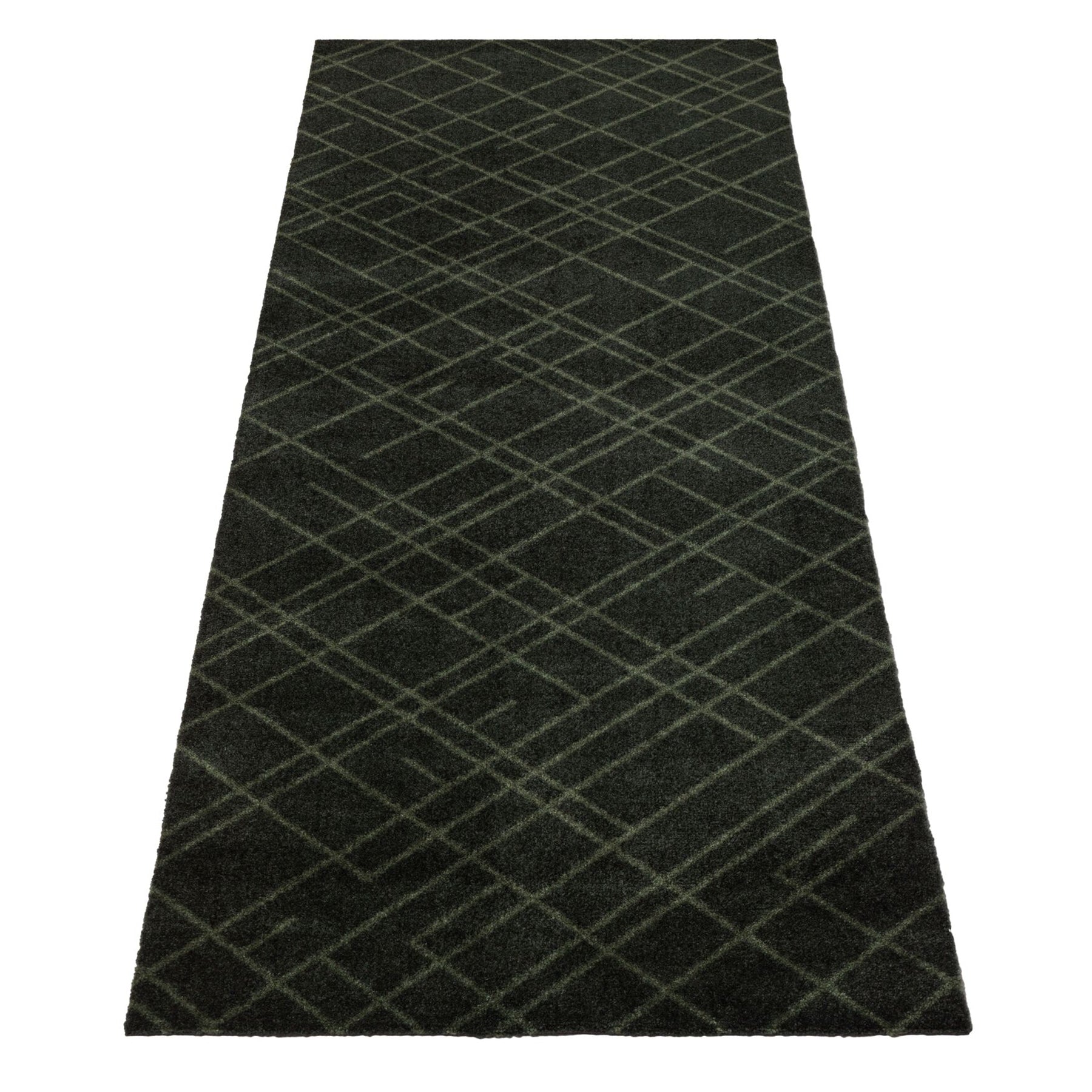 50% - GULVMÅTTE 67 x 200 CM LINES/DARK GREEN