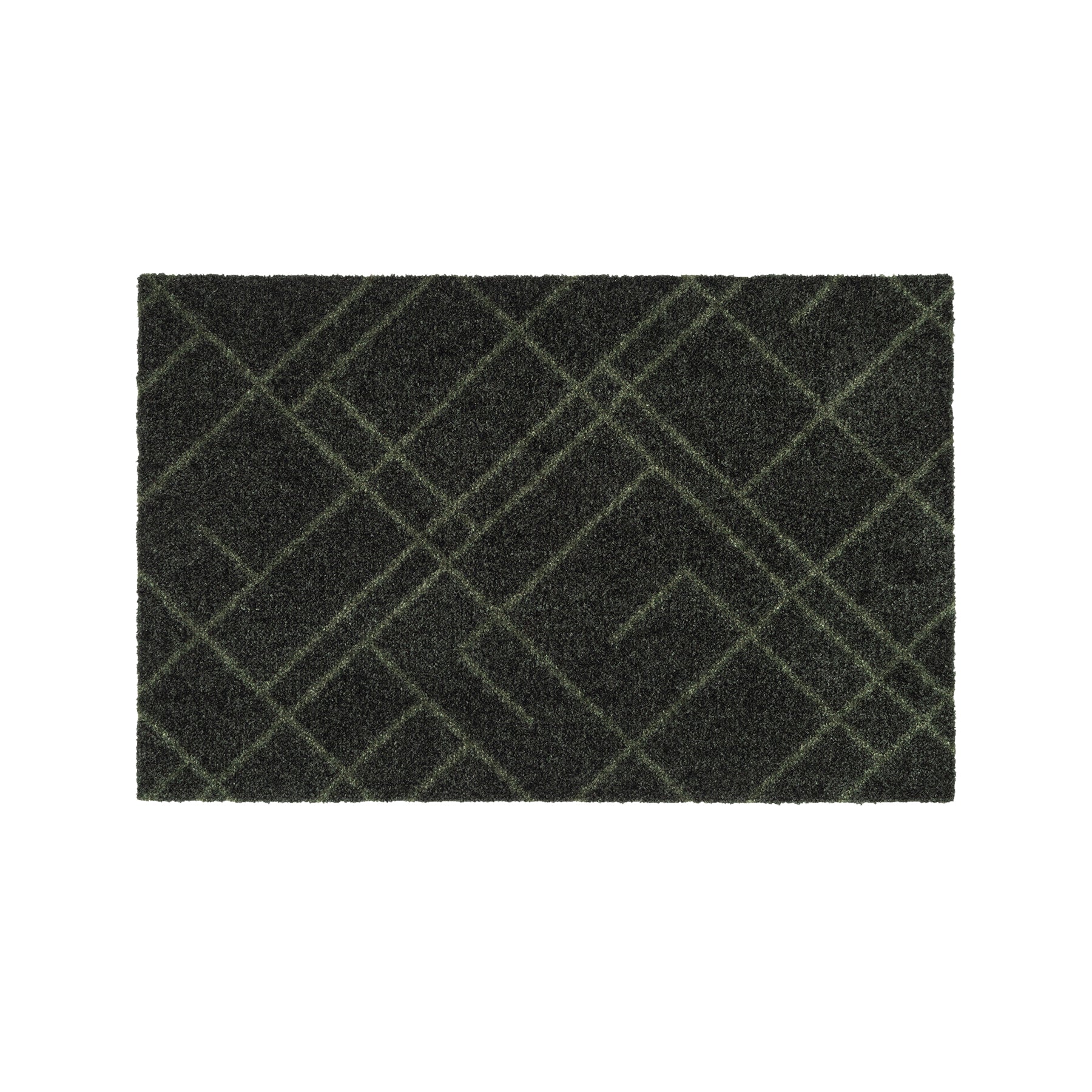 50% - GULVMÅTTE 40 x 60 cm - LINES/DARK GREEN