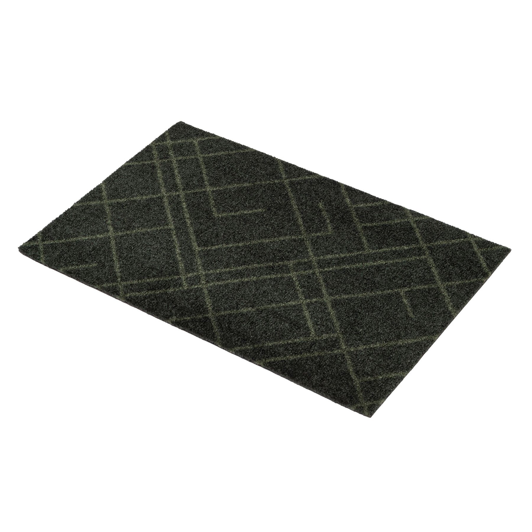 50% - GULVMÅTTE 40 x 60 cm - LINES/DARK GREEN