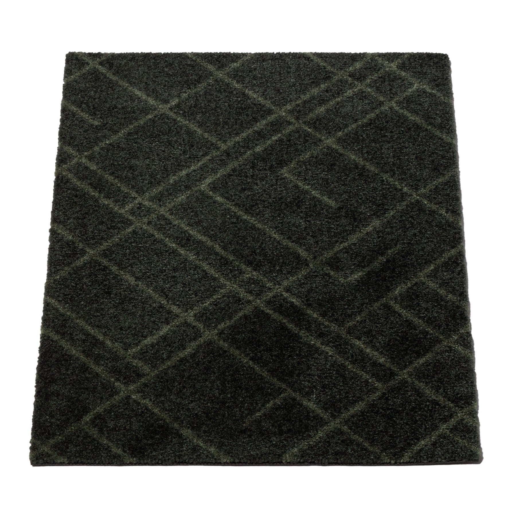 50% - GULVMÅTTE 40 x 60 cm - LINES/DARK GREEN