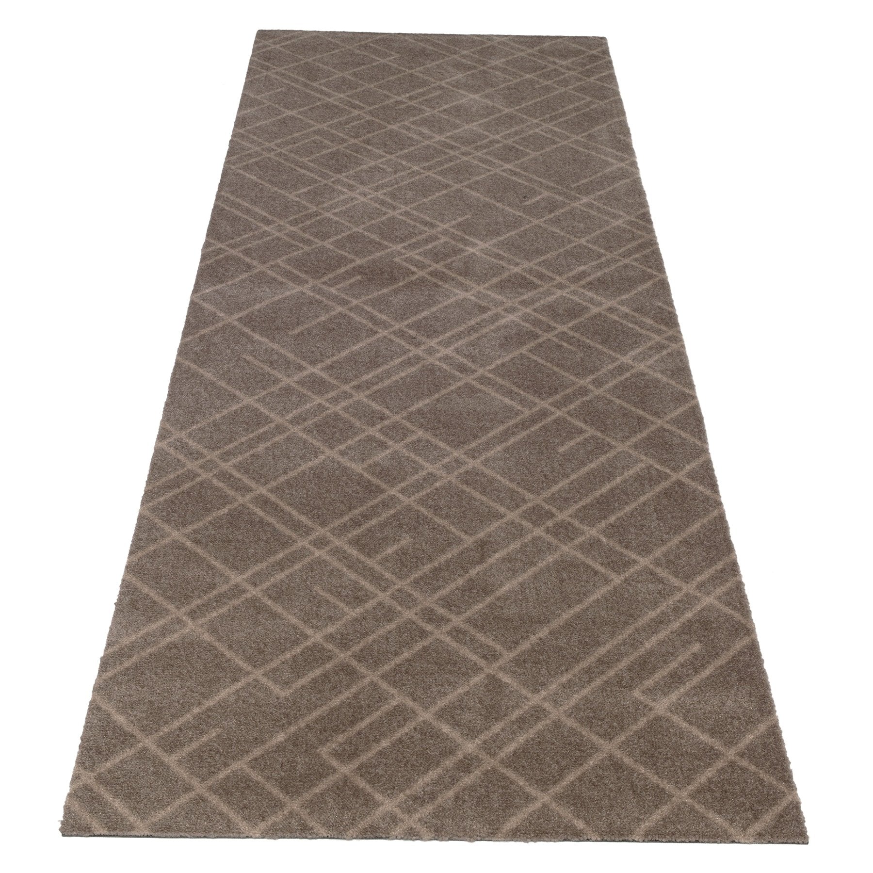 GULVMÅTTE 90 x 200 CM - LINES SAND/BEIGE