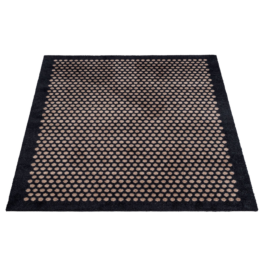 TÆPPE 90 x 130 CM - DOT SORT/SAND