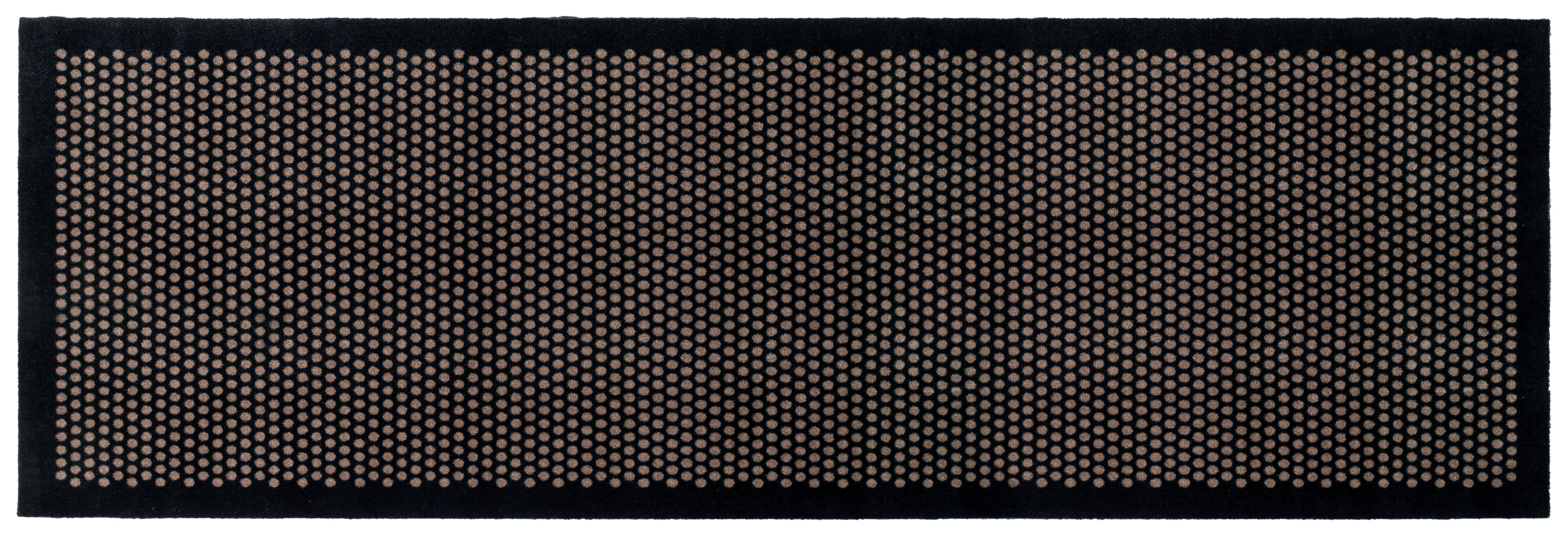 GULVMÅTTE 100 x 300 CM - DOT SORT/SAND