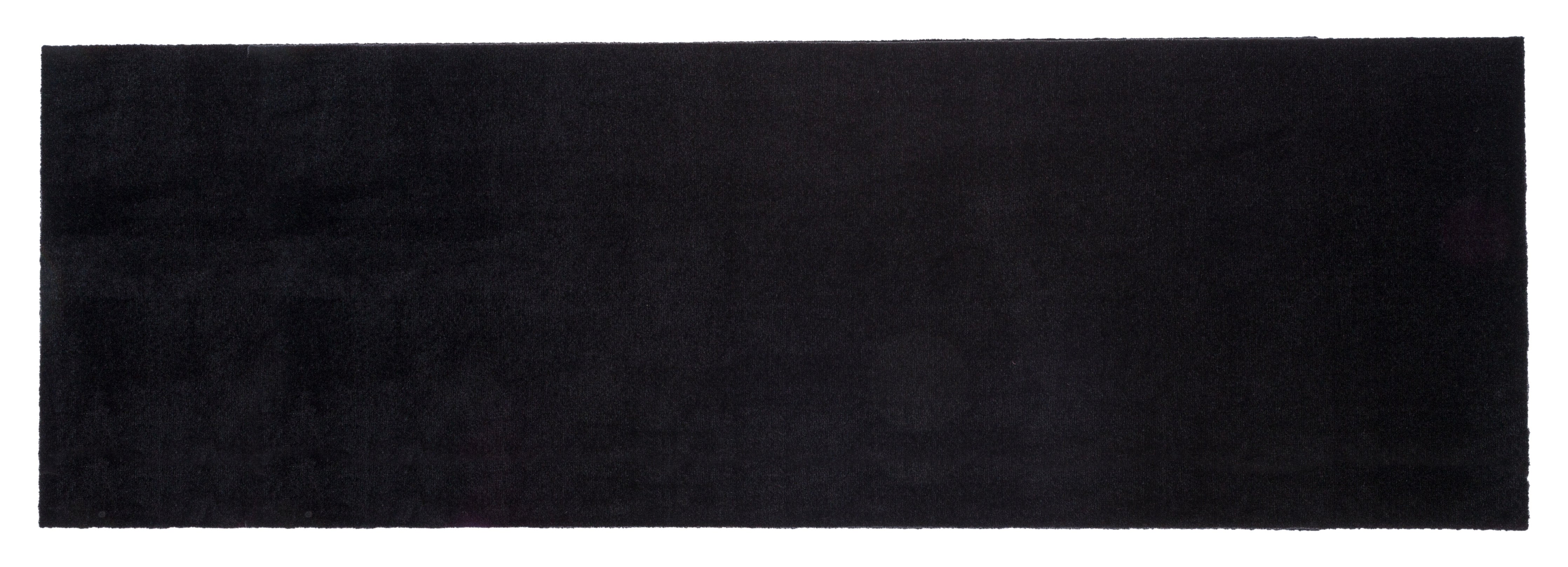 TÆPPE/MÅTTE 100 x 300 CM - UNI COLOR sort