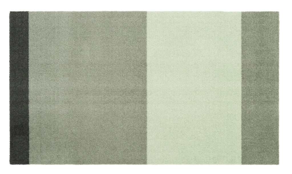 STRIPES HORISONTAL - LYS/STØVET/MØRK GRØN